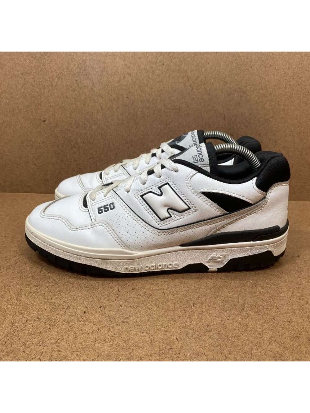 New Balance 550 Mens White/Black Oreo Casual Sneakers Size 8.5 Womens 10